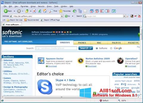 Στιγμιότυπο οθόνης Sleipnir Windows 8.1