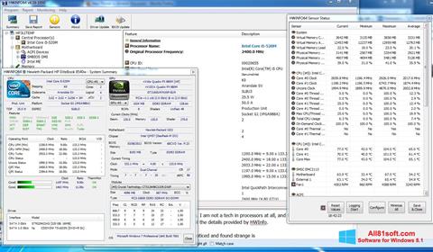 Στιγμιότυπο οθόνης HWiNFO Windows 8.1