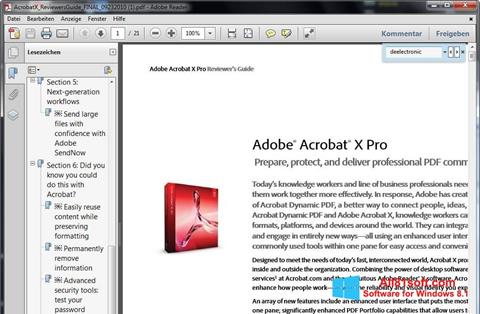 Στιγμιότυπο οθόνης Adobe Reader Windows 8.1