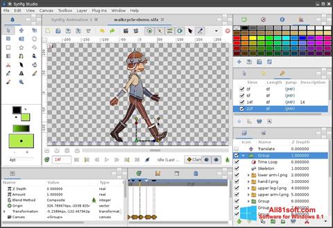 Στιγμιότυπο οθόνης Synfig Studio Windows 8.1