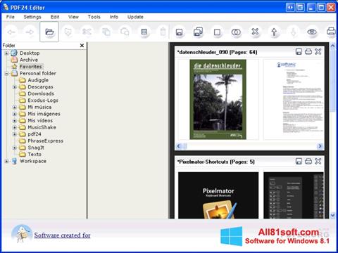 Στιγμιότυπο οθόνης PDF24 Creator Windows 8.1