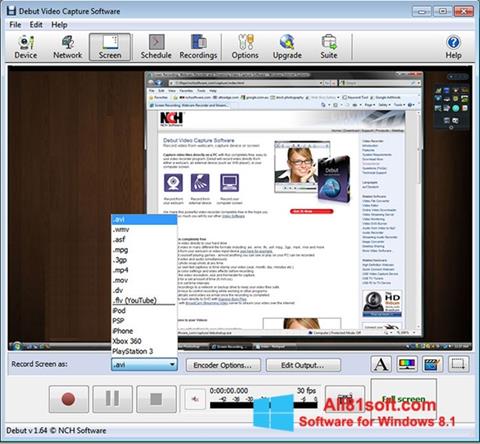 Στιγμιότυπο οθόνης Debut Video Capture Windows 8.1
