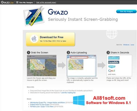 Στιγμιότυπο οθόνης Gyazo Windows 8.1