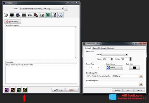 Στιγμιότυπο οθόνης Dxtory Windows 8.1