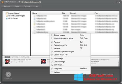 Στιγμιότυπο οθόνης DAEMON Tools Ultra Windows 8.1