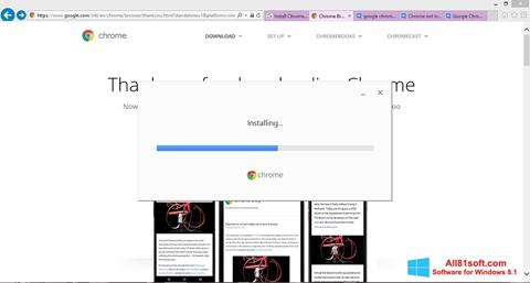 Στιγμιότυπο οθόνης Google Chrome Offline Installer Windows 8.1