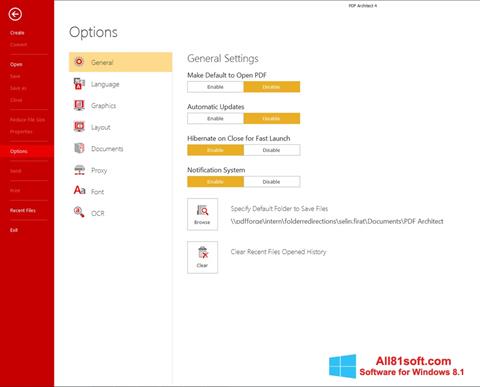 Στιγμιότυπο οθόνης PDF Architect Windows 8.1