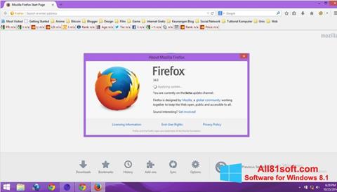 Στιγμιότυπο οθόνης Mozilla Firefox Offline Installer Windows 8.1