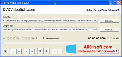 Στιγμιότυπο οθόνης Free Audio Dub Windows 8.1