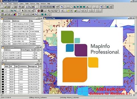 Στιγμιότυπο οθόνης MapInfo Professional Windows 8.1