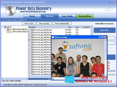 Στιγμιότυπο οθόνης Power Data Recovery Windows 8.1