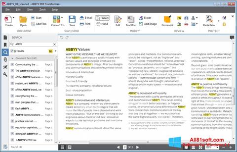 Στιγμιότυπο οθόνης ABBYY PDF Transformer Windows 8.1