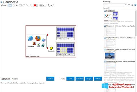 Στιγμιότυπο οθόνης Sandboxie Windows 8.1