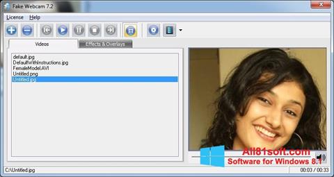 Στιγμιότυπο οθόνης Fake Webcam Windows 8.1