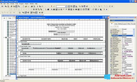 Στιγμιότυπο οθόνης Microsoft Visual FoxPro Windows 8.1