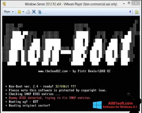 Στιγμιότυπο οθόνης Kon-Boot Windows 8.1