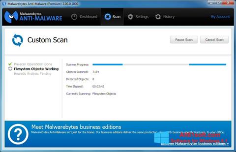 Στιγμιότυπο οθόνης Malwarebytes Anti-Malware Windows 8.1
