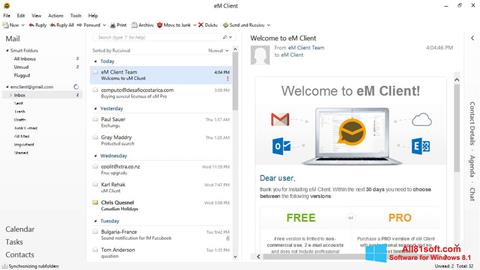 Στιγμιότυπο οθόνης eM Client Windows 8.1