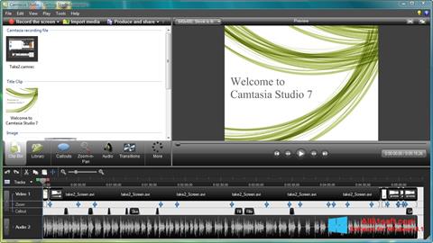 Στιγμιότυπο οθόνης Camtasia Studio Windows 8.1