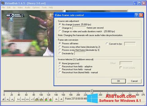 Στιγμιότυπο οθόνης VirtualDubMod Windows 8.1