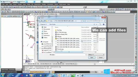 Στιγμιότυπο οθόνης nanoCAD Windows 8.1