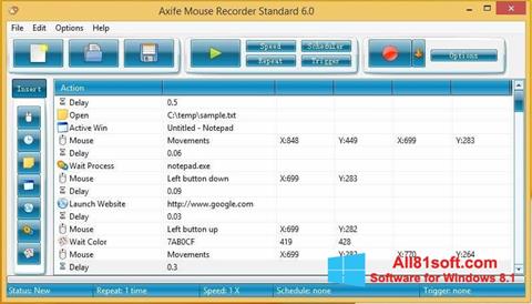 Στιγμιότυπο οθόνης Mouse Recorder Windows 8.1
