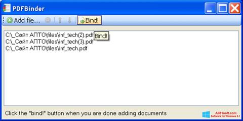 Στιγμιότυπο οθόνης PDFBinder Windows 8.1