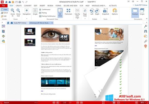 Στιγμιότυπο οθόνης Soda PDF Windows 8.1