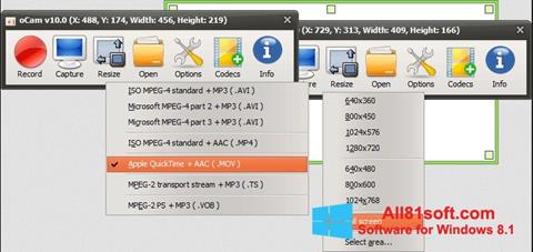 Στιγμιότυπο οθόνης oCam Screen Recorder Windows 8.1