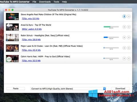 Στιγμιότυπο οθόνης Free YouTube to MP3 Converter Windows 8.1