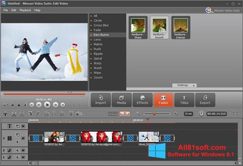 Στιγμιότυπο οθόνης Movavi Video Suite Windows 8.1
