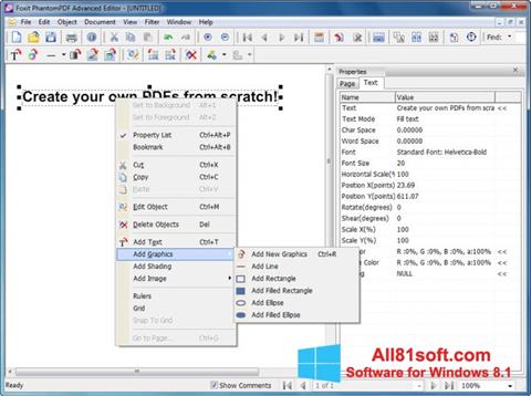 Στιγμιότυπο οθόνης Foxit PDF Editor Windows 8.1