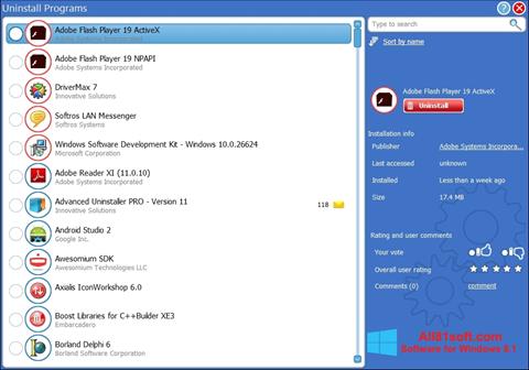 Στιγμιότυπο οθόνης Advanced Uninstaller PRO Windows 8.1
