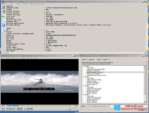 Στιγμιότυπο οθόνης MediaInfo Windows 8.1