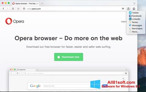Στιγμιότυπο οθόνης Opera Turbo Windows 8.1