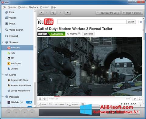 Στιγμιότυπο οθόνης Miro Windows 8.1