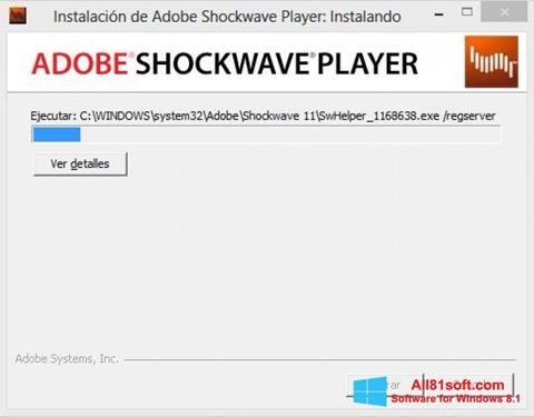 Στιγμιότυπο οθόνης Shockwave Player Windows 8.1