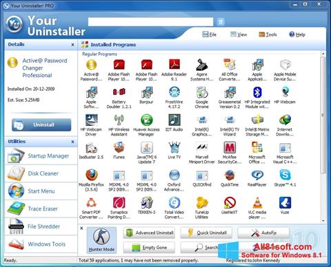 Στιγμιότυπο οθόνης Your Uninstaller Windows 8.1
