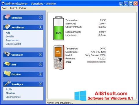 Στιγμιότυπο οθόνης MyPhoneExplorer Windows 8.1