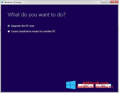 Στιγμιότυπο οθόνης Media Creation Tool Windows 8.1