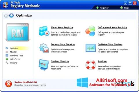 Στιγμιότυπο οθόνης Registry Mechanic Windows 8.1