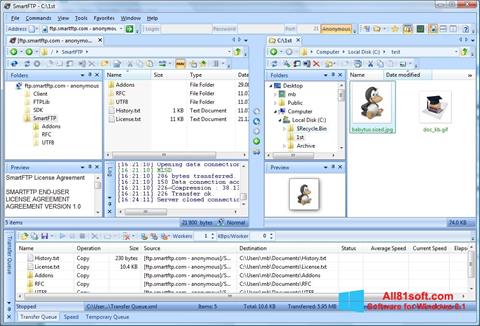 Στιγμιότυπο οθόνης SmartFTP Windows 8.1