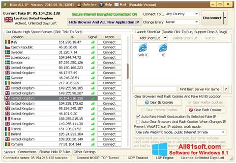Στιγμιότυπο οθόνης Hide ALL IP Windows 8.1
