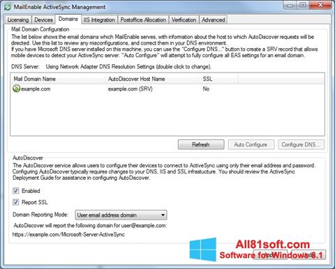 Στιγμιότυπο οθόνης Microsoft ActiveSync Windows 8.1