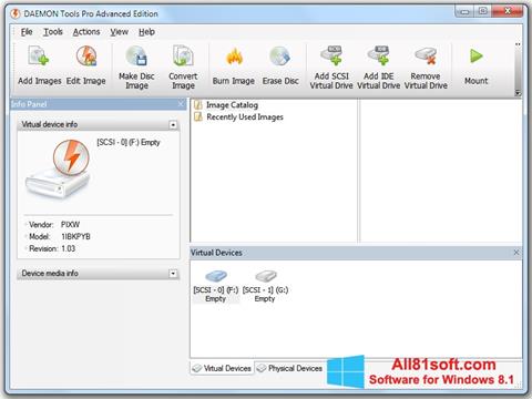 Στιγμιότυπο οθόνης DAEMON Tools Pro Windows 8.1