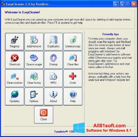 Στιγμιότυπο οθόνης EasyCleaner Windows 8.1