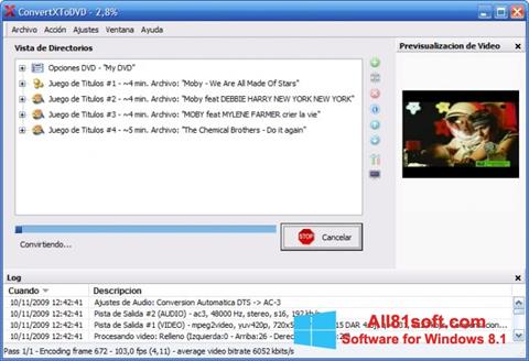 Στιγμιότυπο οθόνης ConvertXToDVD Windows 8.1