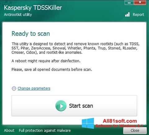 Στιγμιότυπο οθόνης Kaspersky TDSSKiller Windows 8.1