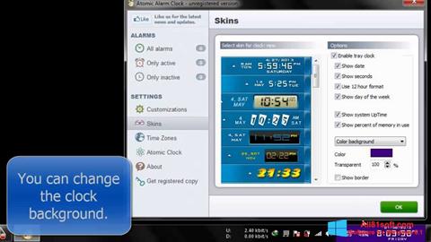 Στιγμιότυπο οθόνης Atomic Alarm Clock Windows 8.1