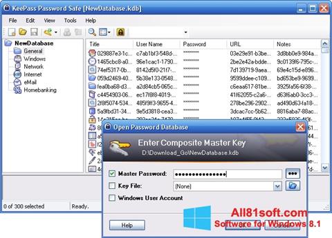 Στιγμιότυπο οθόνης KeePass Windows 8.1